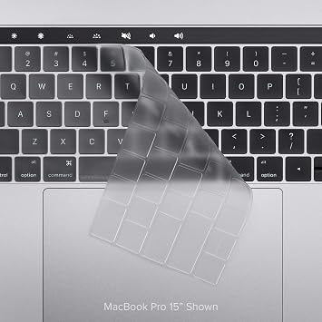 UPPERCASE GhostCover Premium Ultra Thin Keyboard Cover Protector Compatible with 2020 2021 2022 Intel or M1/M2-Based MacBook Pro 13 and 2019-2020 Intel-Based MacBook Pro 16 A2338 A2289 A2251 A2141
