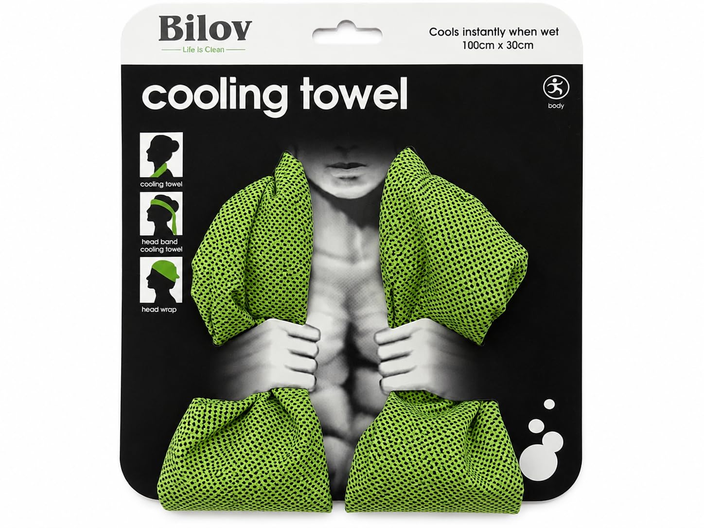 Cooling Towel for Sports & Gym (Light Green, 100 x 30 cm) – Instant Cooling Microfiber Towel for Workout, Running, Yoga & Travel-image-35