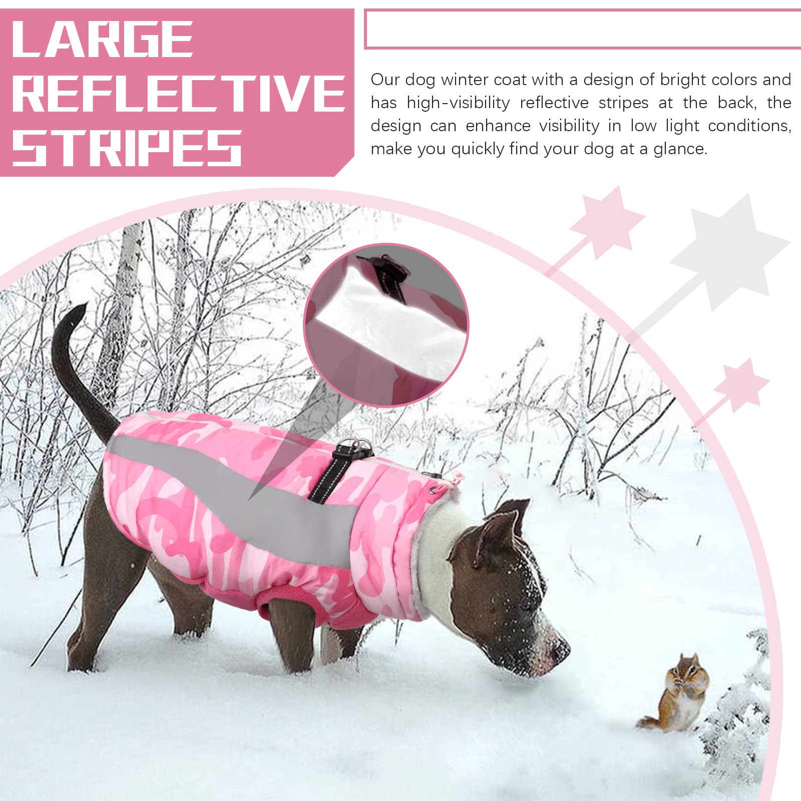 Hjyokuso Hundewintermantel XXXL - Wasserdicht & Winddicht Mit Reflektorstreifen