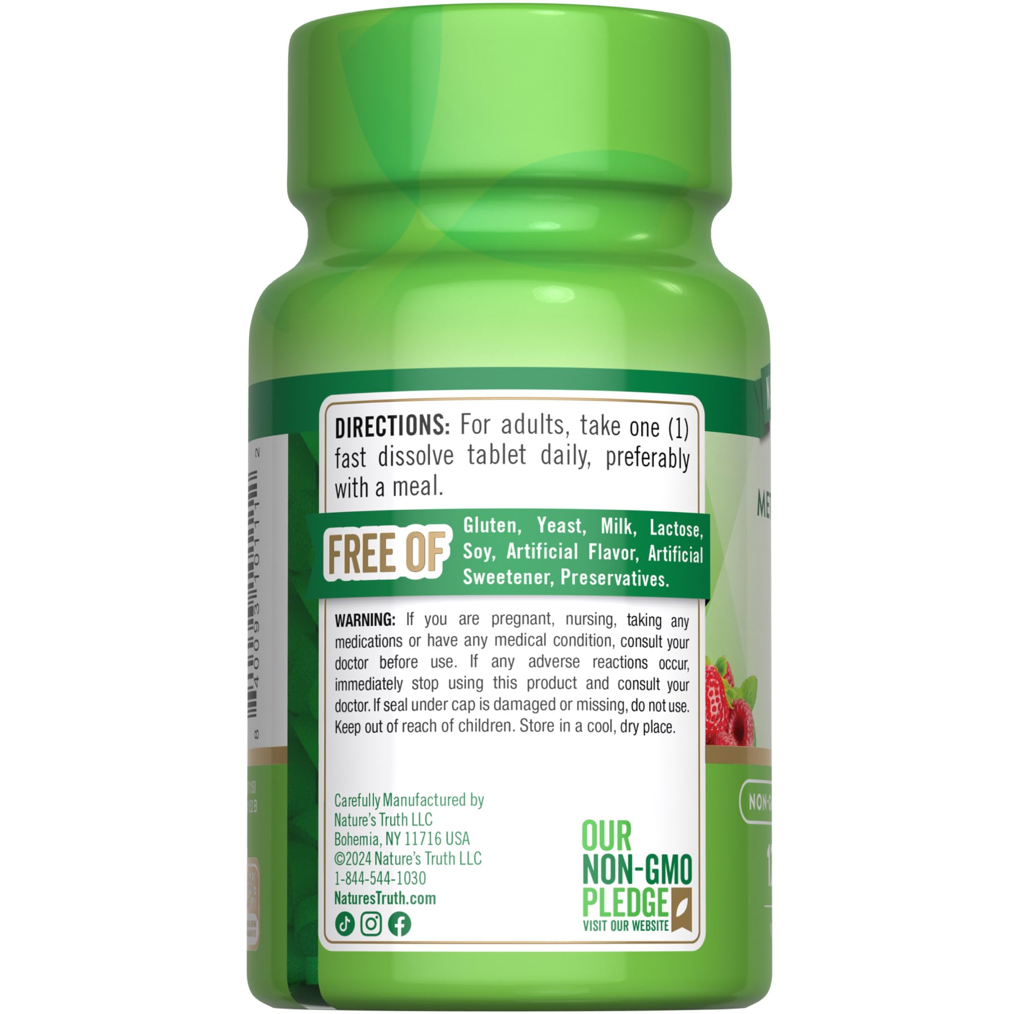 Nature's Truth B12 Vitamin Sublingual Tablets | 1000 mcg | 120 Count — Amazon image 7