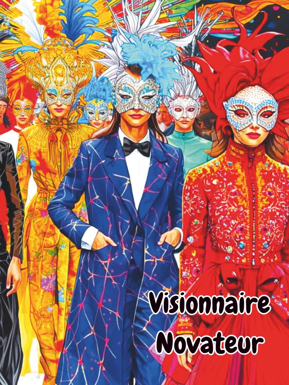 Visionnaire Novateur: A hardcover 96 page premium avant-garde colouring book. (AVANT GARDE HAUTE COUTURE)