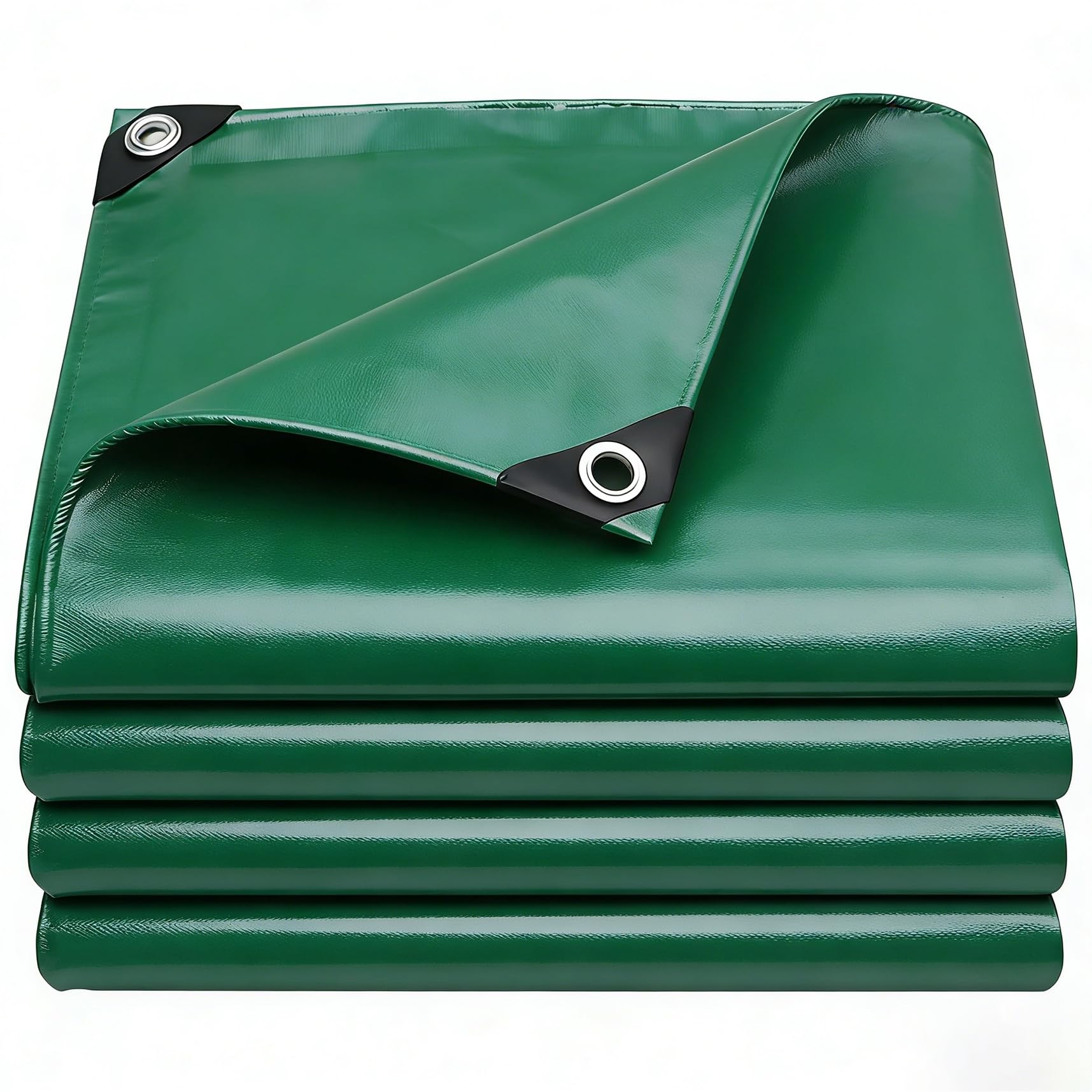 Lona remolque 150 x 220 cm impermeable lona de PVC universal verde exterior