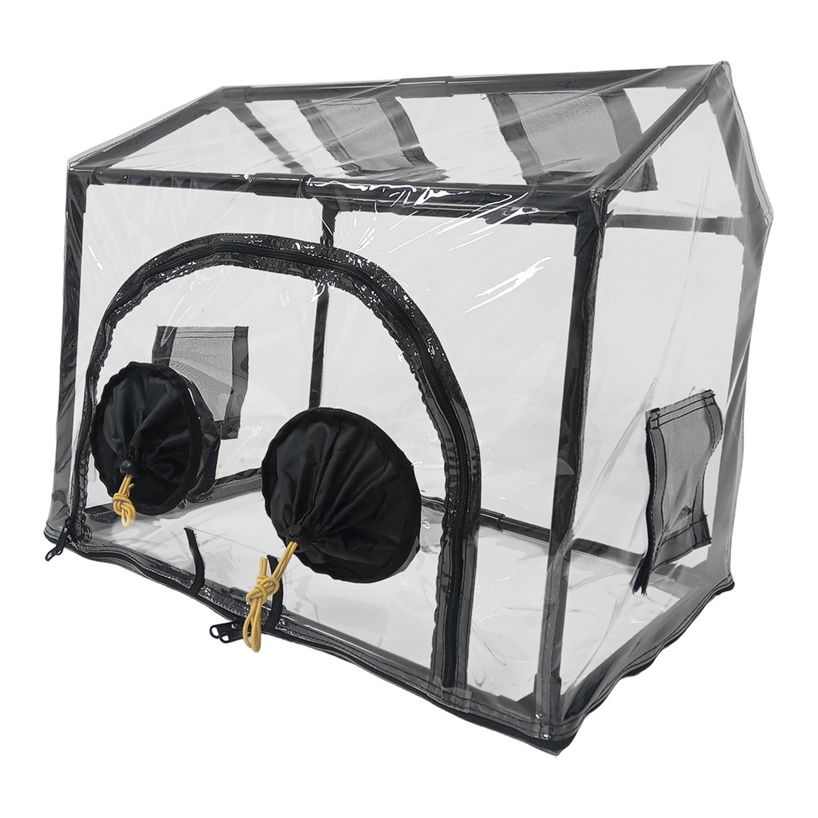 Pilzzuchtbeutel Pflanzcontainer Mini-gewächshaus Pilz Anzuchtsack Garten Pflanzbeutel mit Stabilem PVC Material für Balkon Terrasse Innengarten