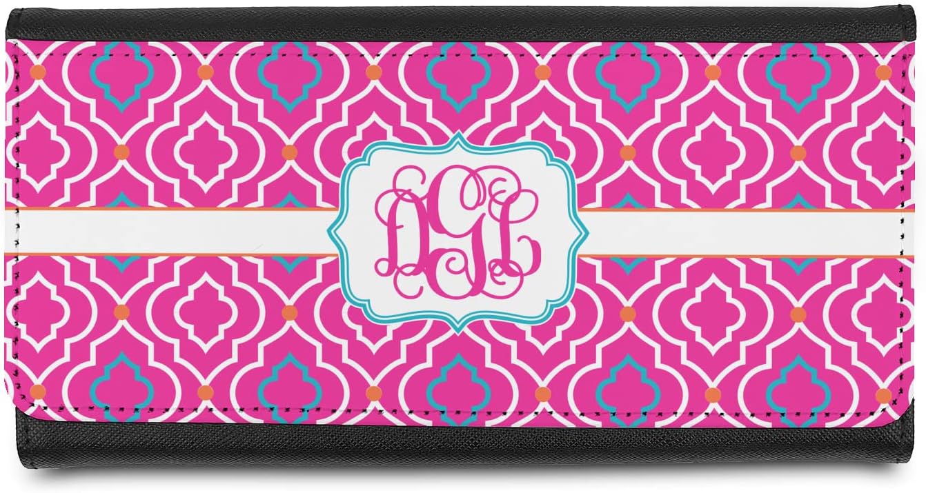 Personalized Colorful Trellis Leatherette Ladies Wallet