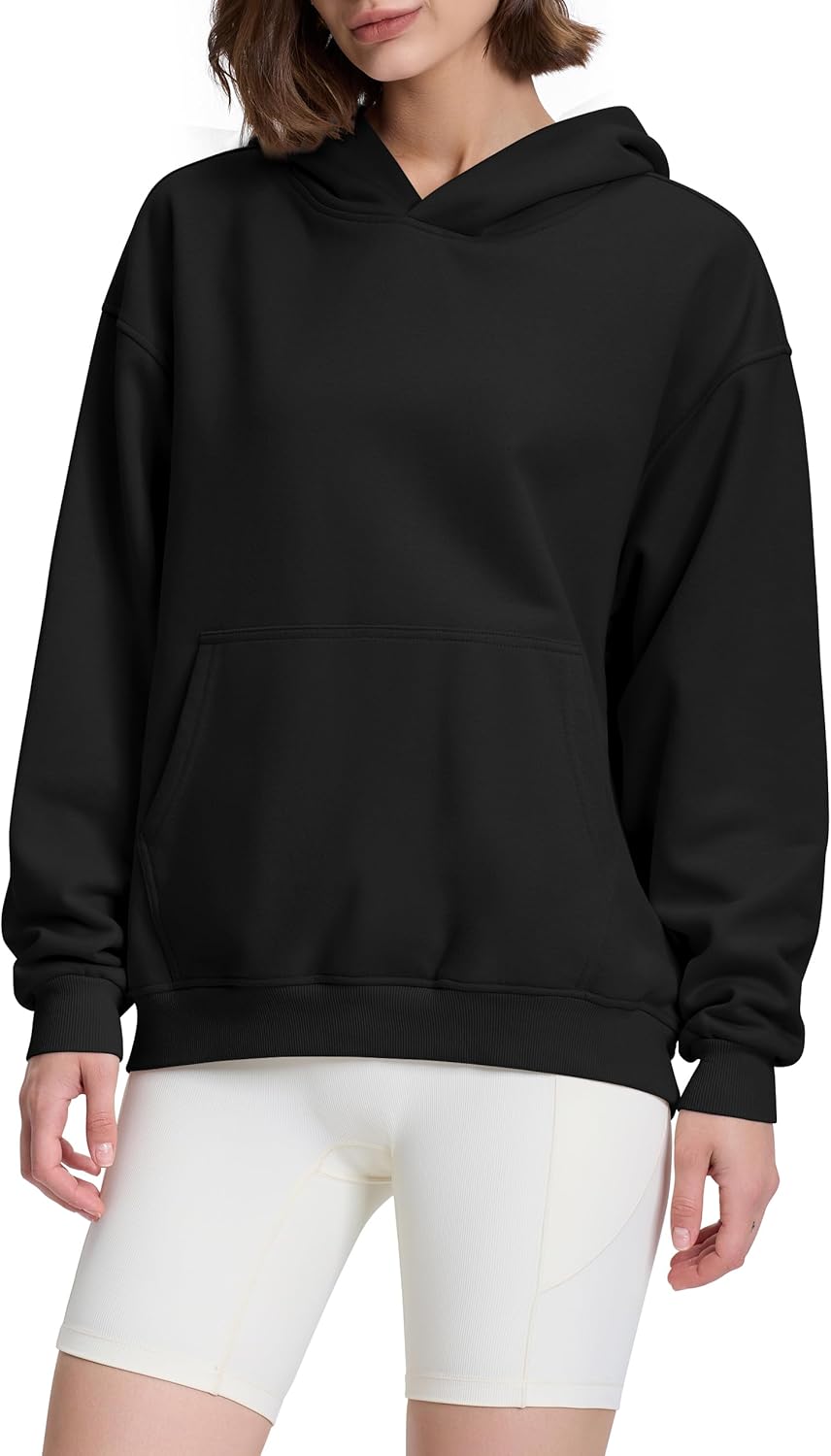 PrettyGuide Women's Casual Fall Long Sleeve Cotton Sweatshirts Oversized Hoodies Fleece Pullover with Pocket - Image 4