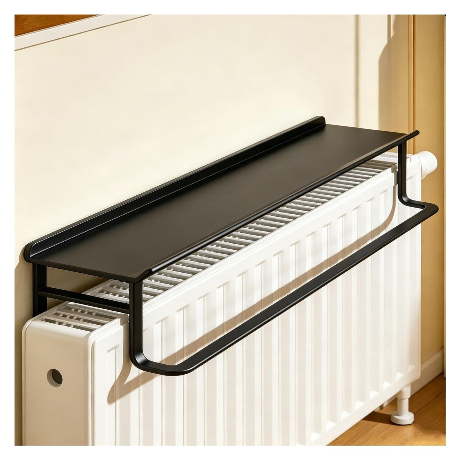 CghhDY Heizkörperregal Mit Kleiderstange, Floating Regal Heizkörper