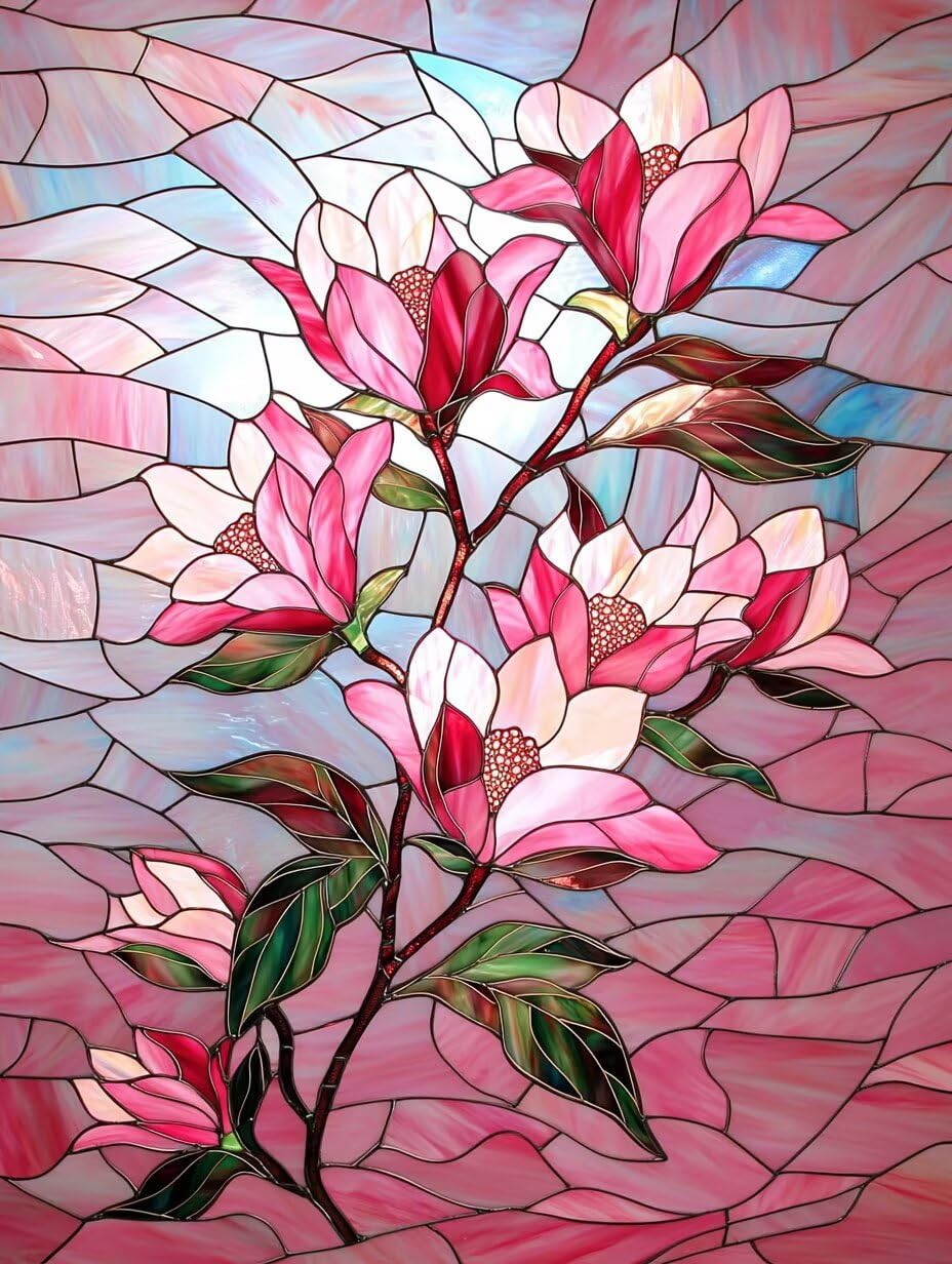 WEISHIWE Magnolia Malowanie po Numerach dla Dorosłych 71 x 86 cm v-1087