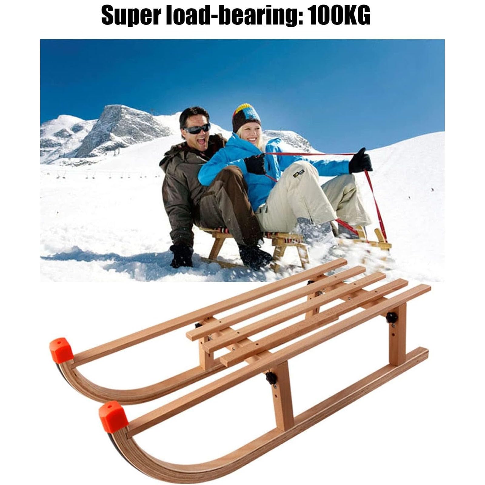 木製 ソリ 手渡しできる方 かわいい木製のソリ！折りたたみ式が収納