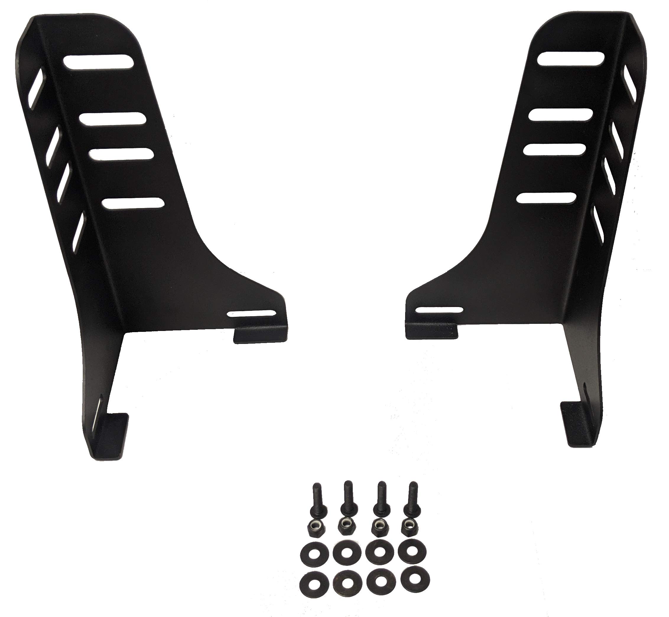 Hollywood Bed Frame Bedder Base Accessory Headboard/Footboard Bracket Attachment, Black