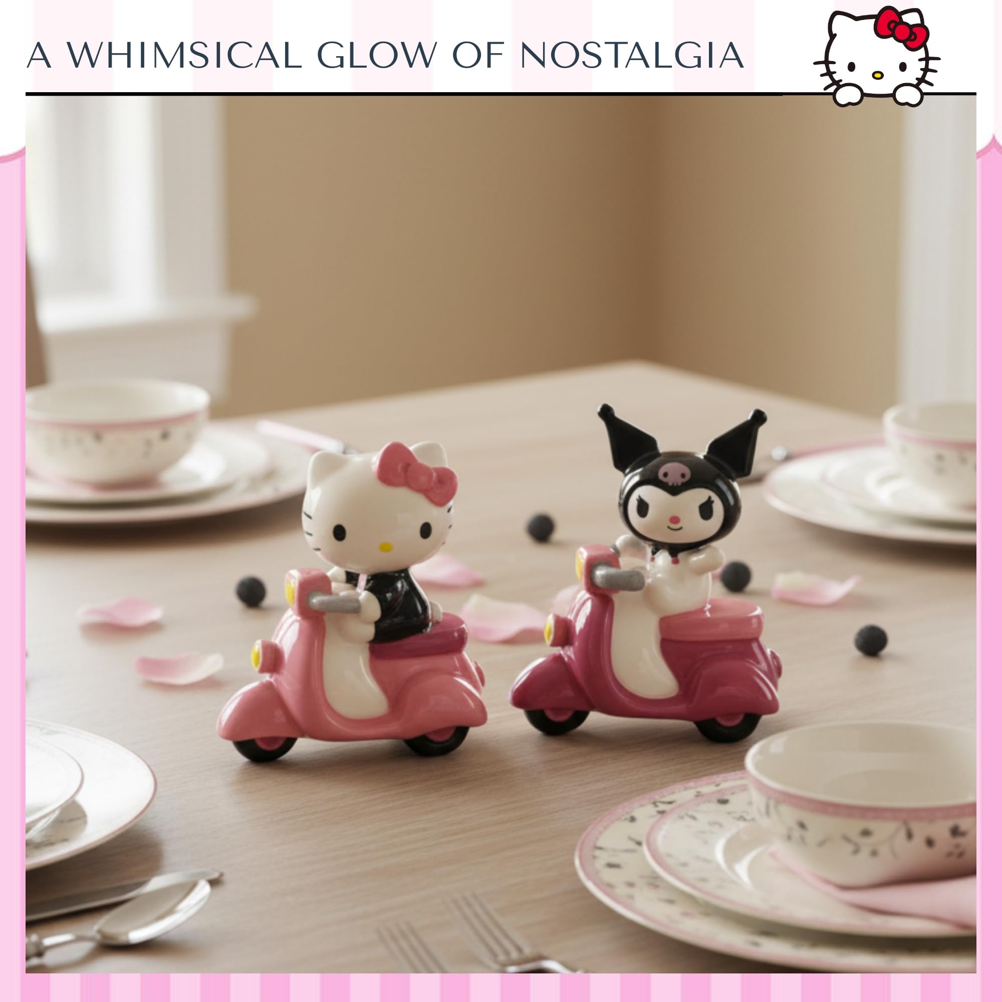 Amazon.com: Blue Sky Clayworks Hello Kitty & Kuromi Scooter Salt