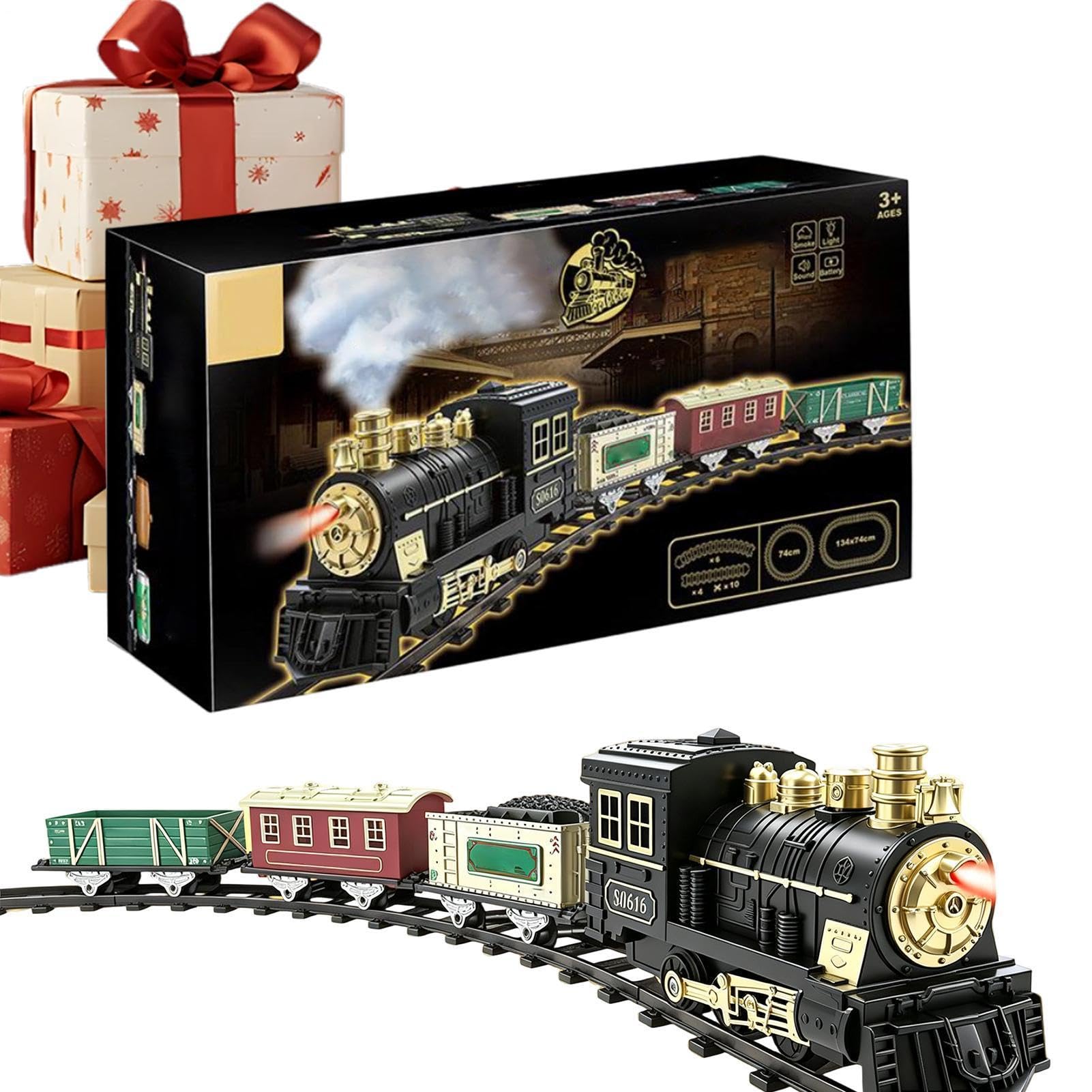 Generico Trenino Elettrico Giocattolo Vintage a Batteria con e Suoni