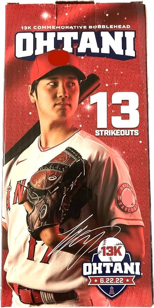当日チケット付 エンゼルス 大谷翔平 ボブルヘッド 13奪三振 ブルージェイズ戦 楽天市場】MLB 大谷翔平 エンゼルス フィギュア 【非売品