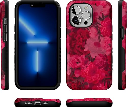 Vista 122 de Casely iPhone 13 Pro Case Compatible with MagSafe Blue Marble Case