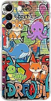Samsung Galaxy S22 Plus ile Uyumlu Grafiti Mini Tasar ml   effaf Silikon K l f
