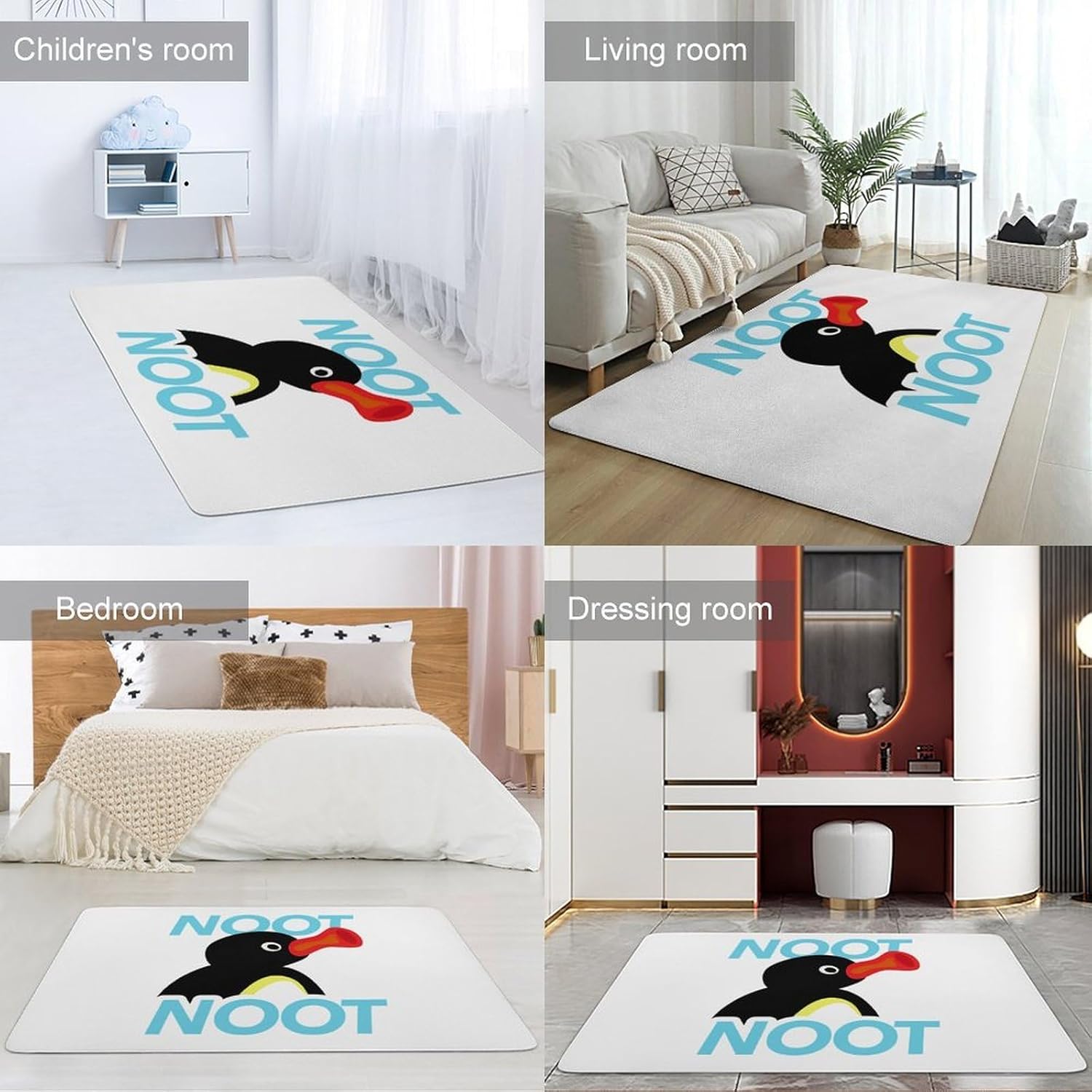 カーペット ピングー キャラクター ペンギン グッズ ラグマット ラグ 絨毯 大判 じゅうたん 洗える ふわふわ フロアマット リビ