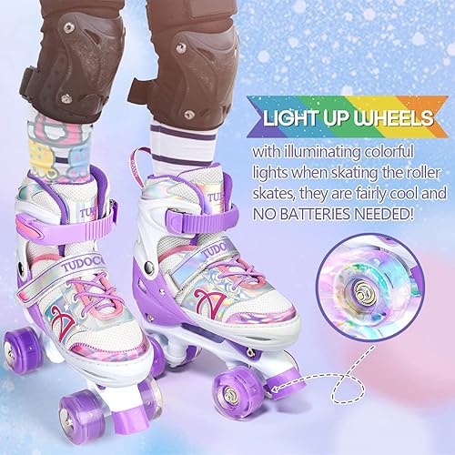 Miniatura 3 de Shine Skates - Patines ajustables de 4 tamaños con ruedas iluminadas para niñas, adolescentes, patines de exterior para principiantes y avanzados,