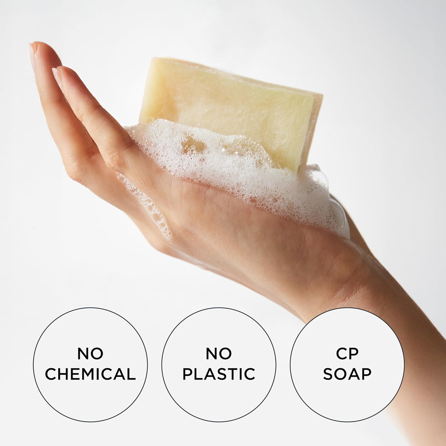 Biogenic Soap with 25% CLEPS®, Gentle Hydrating Cleanser – Cold Processed with Olive Oil, Shea Butter & Lavender Oil, Nourishing Skincare for Face & Body, 3.53 oz - Image 4