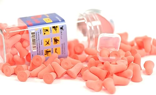 Miniatura 6 de Tapones de espuma para los oídos para dormir con cancelación de ruido de 32 db, bloqueo de sonido en forma de campana, 50 pares de reducción de