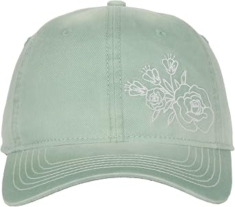 Outdoor Cap Floral Mom Hat - Unstructured Soft Cotton Cap
