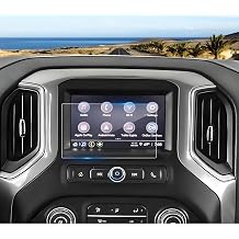 2022-2025 2026 Silverado 1500 2500 3500 Screen Protector for WT/Custom/Custom Trail Boss 7Inch Touchscreen, 9H Tempered Glass 2025 Chevy Silverado Accessories Anti-Scratch&HD Transparent 7"