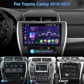 4Core 64G ROM Car Radio for Toyota Camry 2015-2017 10.1'Touchscreen Carplay