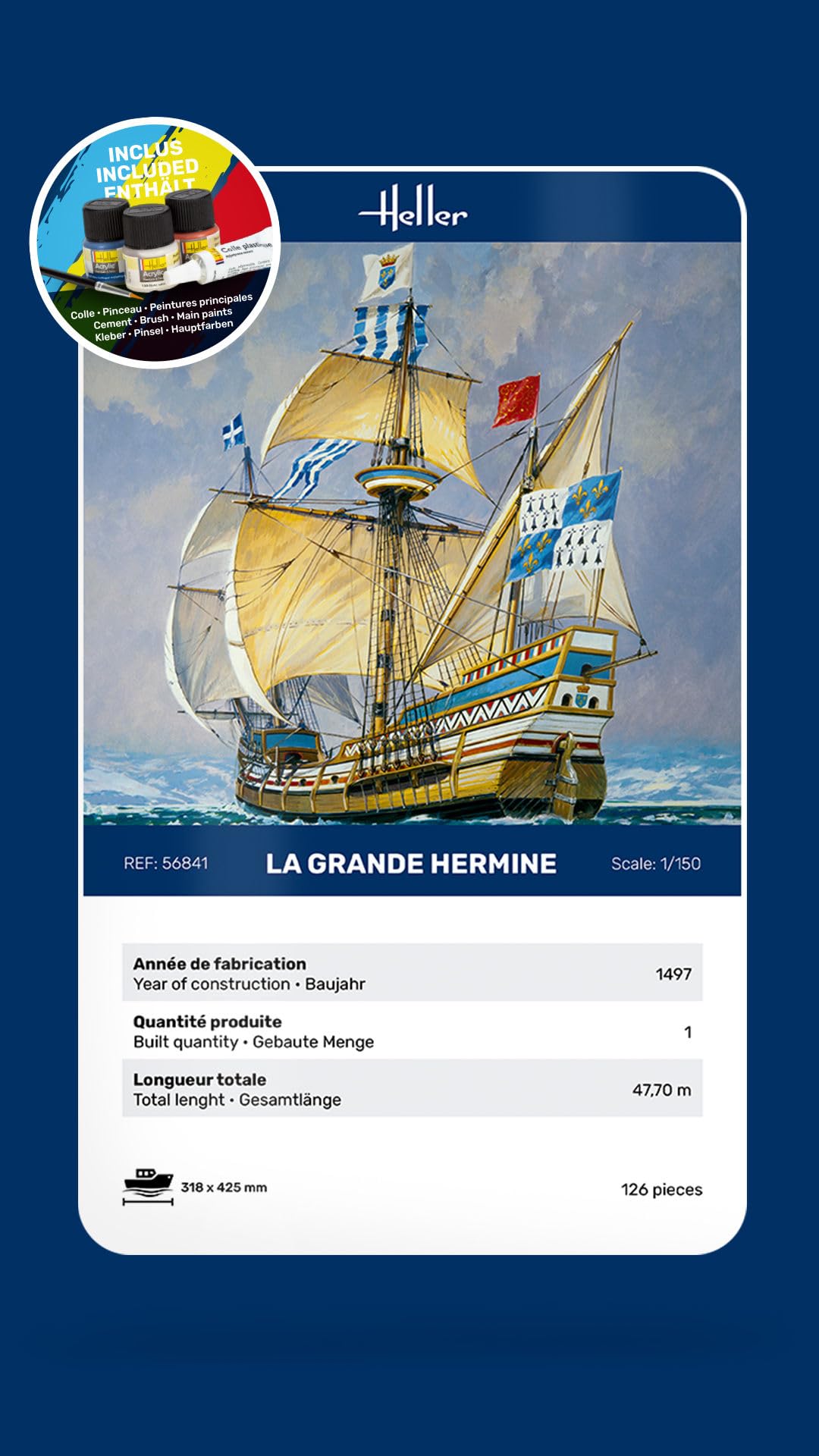 Maquette Bateau : Starter Kit La Grande Hermine