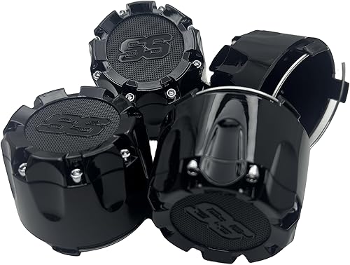 WUKO HUNT Tapa central universal para carrito de golf SS ITP Push in Style 2024 para EZGO Club Car Yamaha y otros modelos, 4 paquetes (negro