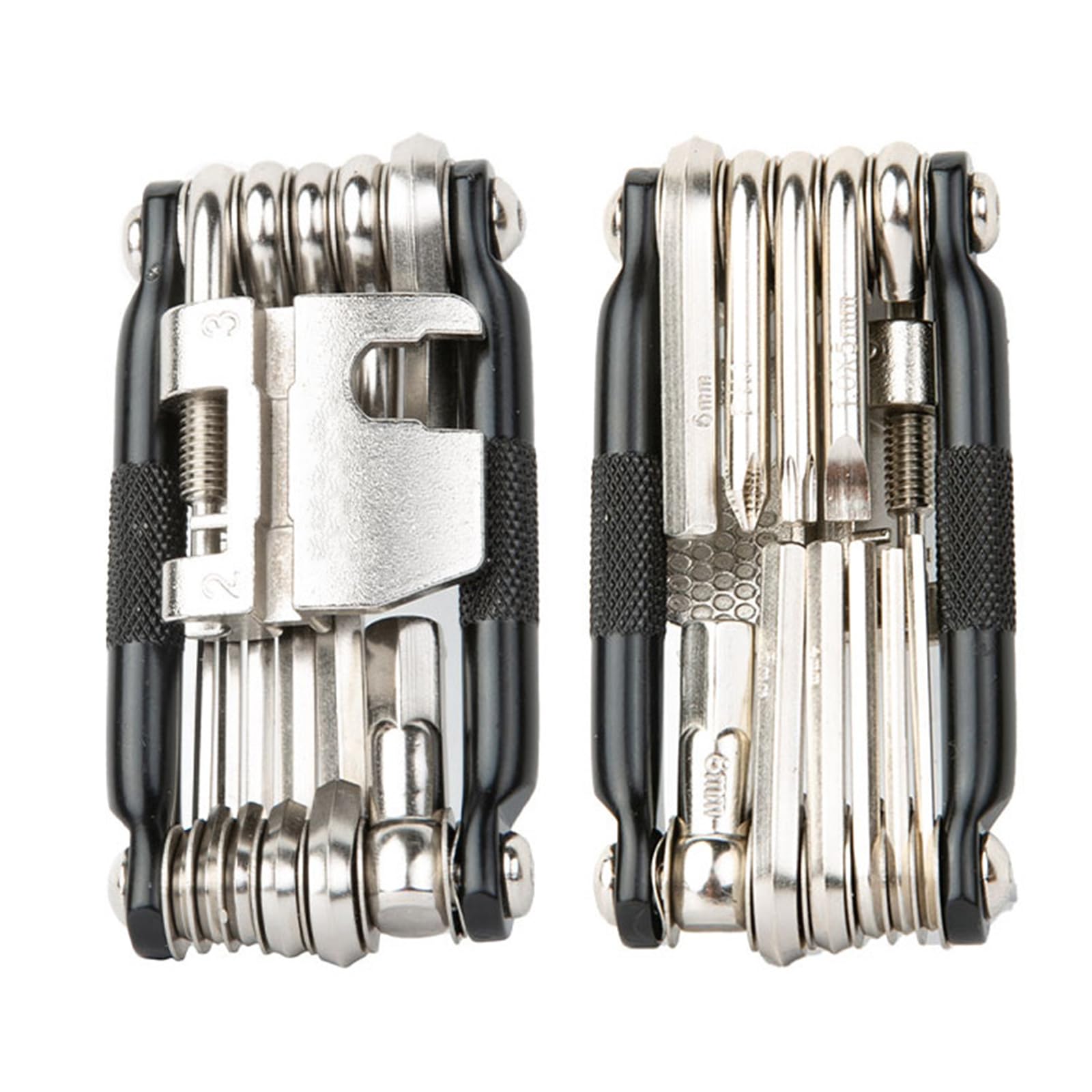 Set di attrezzi per riparazioni pneumatici per bici portatile Strumento di manutenzione per foratura multifunzione Biciclette Fix Set di attrezzi per pneumatici con borsa