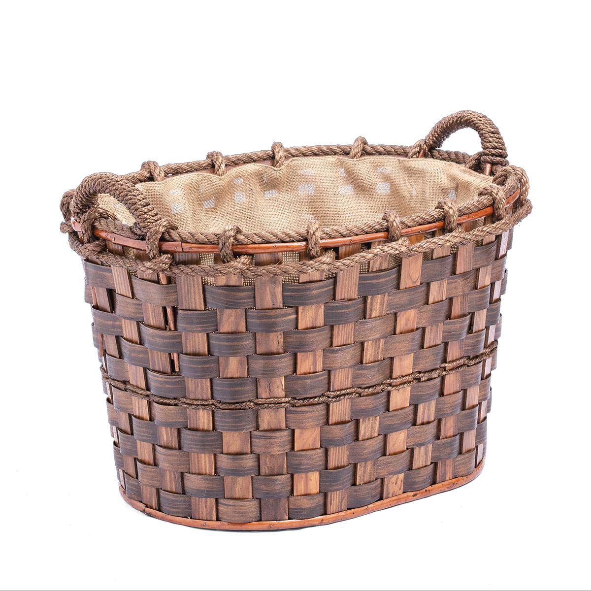 CESTO LEGNA OVALE 42x52x42