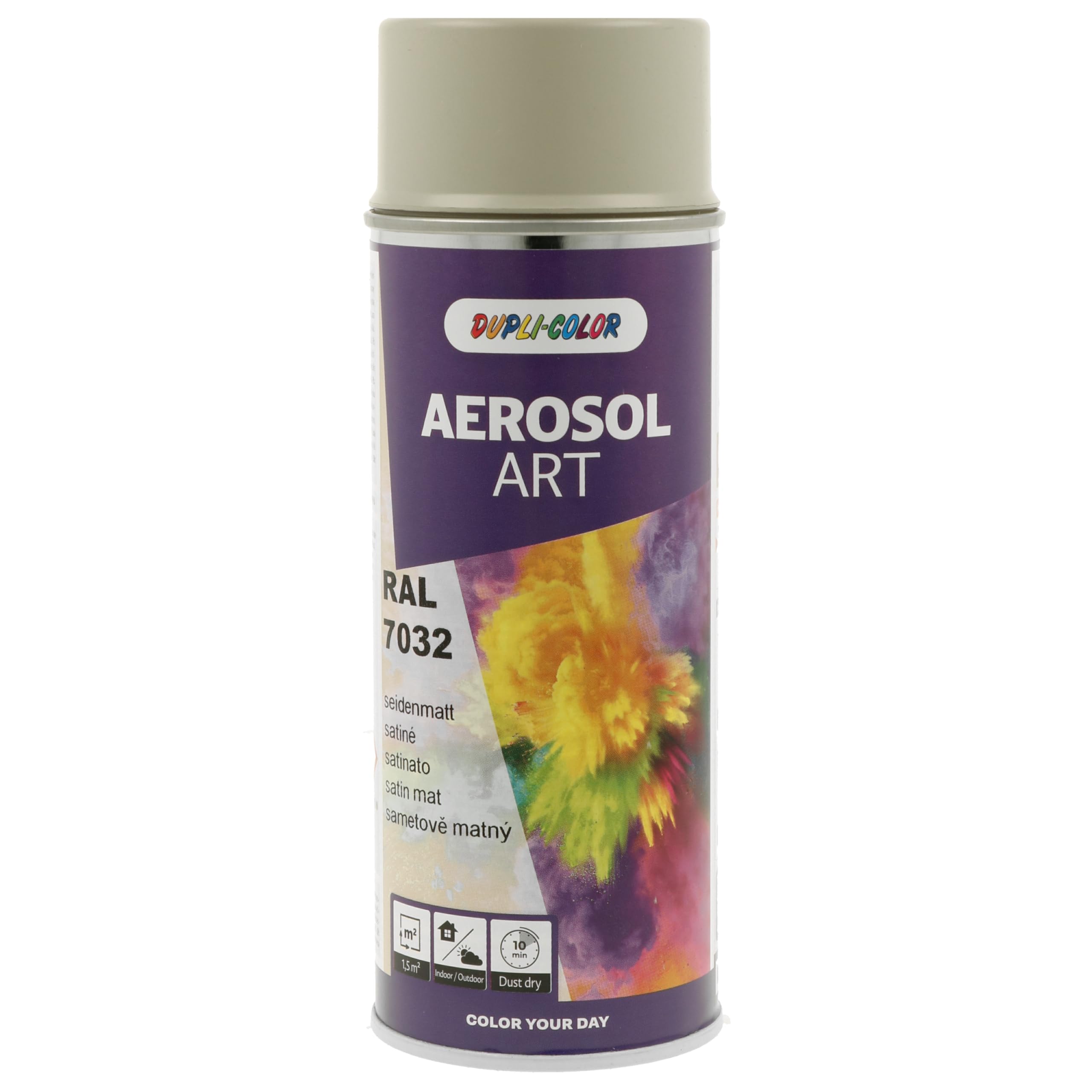 DUPLI-COLOR AEROSOL ART RAL 7032 Kieselgrau seidenmatt 400 ml - Sprühfarbe