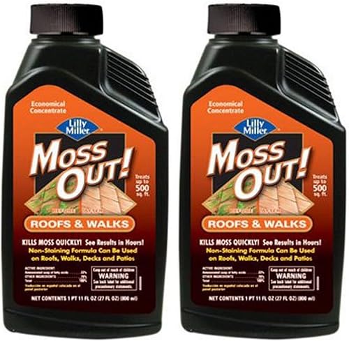 Lilly Miller Moss Out | For Roofs and Walks | Concentrate | 27oz | Pack of 2