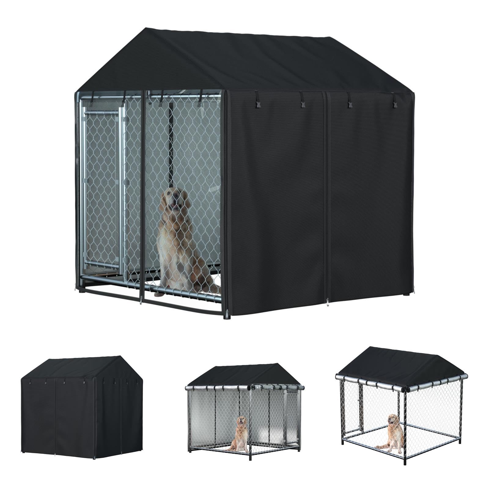 Crate Cover Outdoor Dog Kennel Cover Waterproof Dustproof Heavy