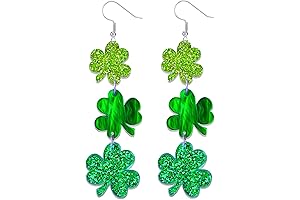 Sparkling Shamrock Earrings: A Festive Touch for St. Patrick's Day Outfits