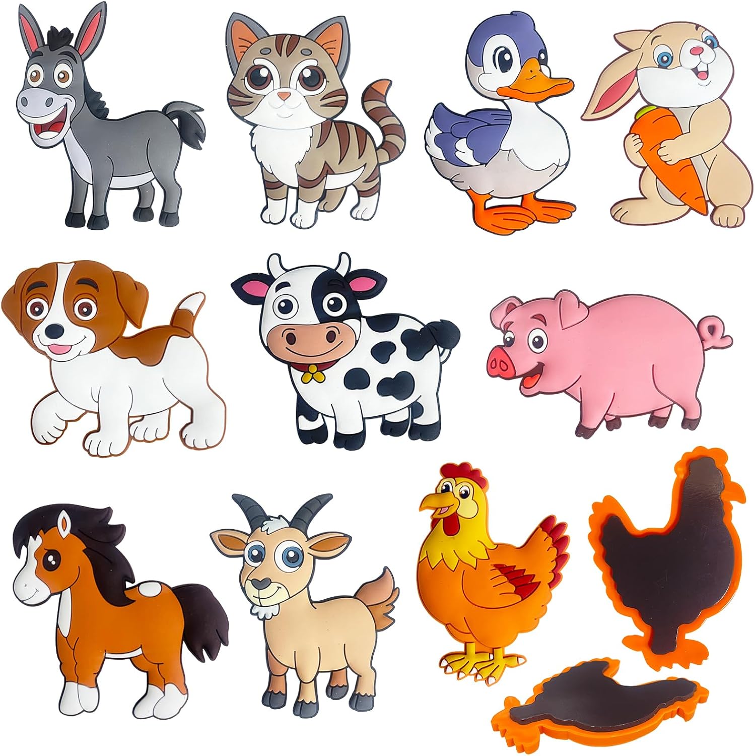 Fridge Magnets for Toddlers 1-3, Farm Animals Refrigerator Magnets for Kids, Large Size & Full Back Magnet Cute Toy, Educational Gift for Baby Fridge Magnets for Toddlers 1-3, Farm Animals Refrigerator Magnets for Kids, Large Size & Full Back Magnet Cute Toy, Educational Gift for Baby