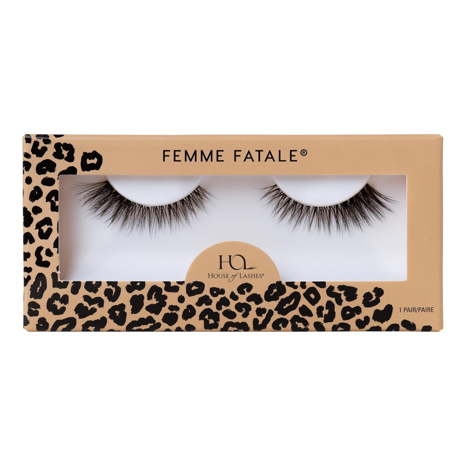 House of Lashes Femme Fatale Weightless and Flexible False Lashes, 3D Faux Mink Eyelash Extensions, Natural and Full Lash Line, Sultry Cat Eye Effect House of Lashes Femme Fatale Weightless and Flexible False Lashes, 3D Faux Mink Eyelash Extensions, Natural and Full Lash Line, Sultry Cat Eye Effect