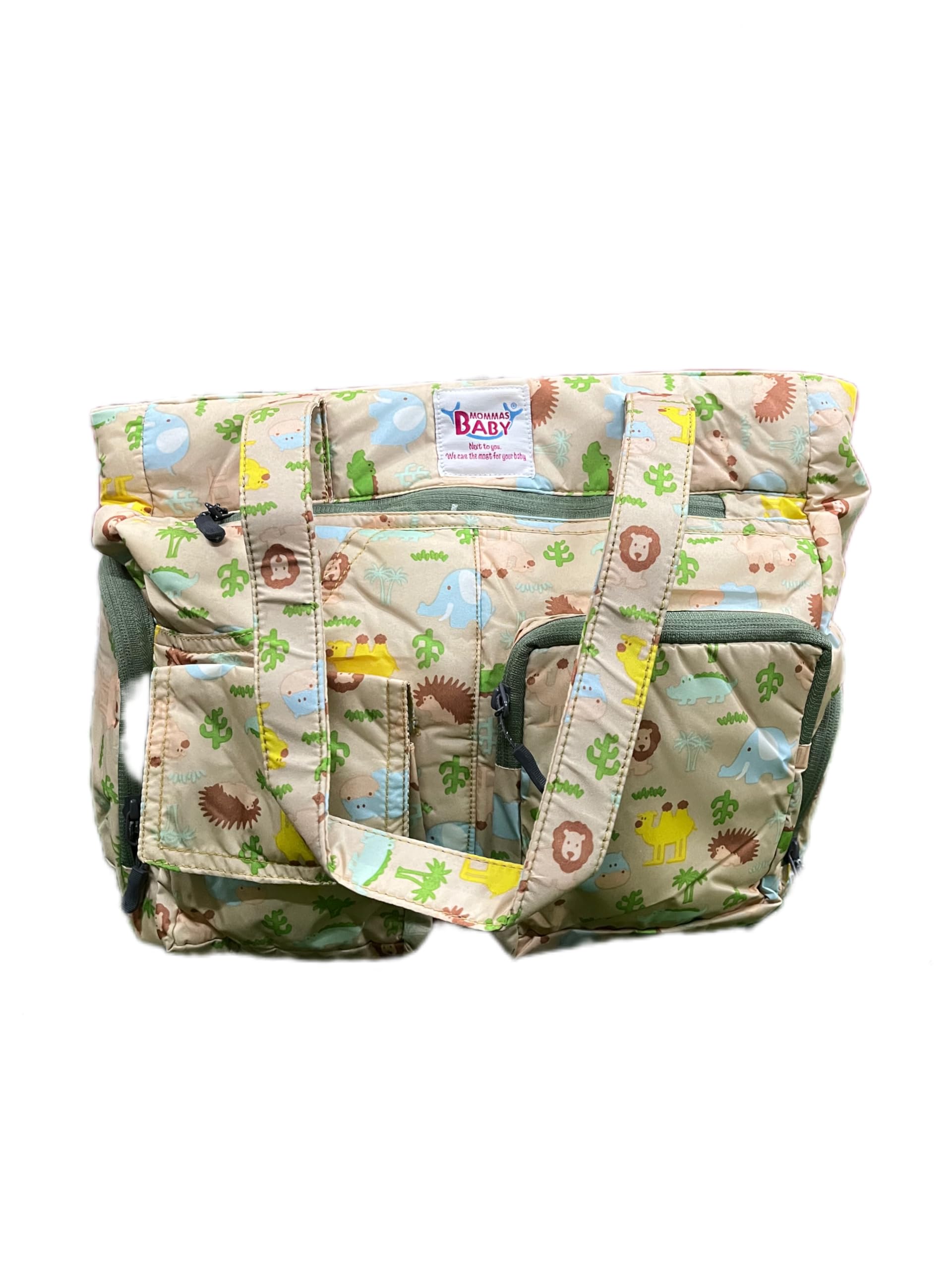 Mommas Baby Premium Multi-purpose Diaper Bags for baby, waterproof stylish mother bag with large capacity, Insulated Bottle Pockets, Ultra Soft Fabric with multiple compartments.-image-6