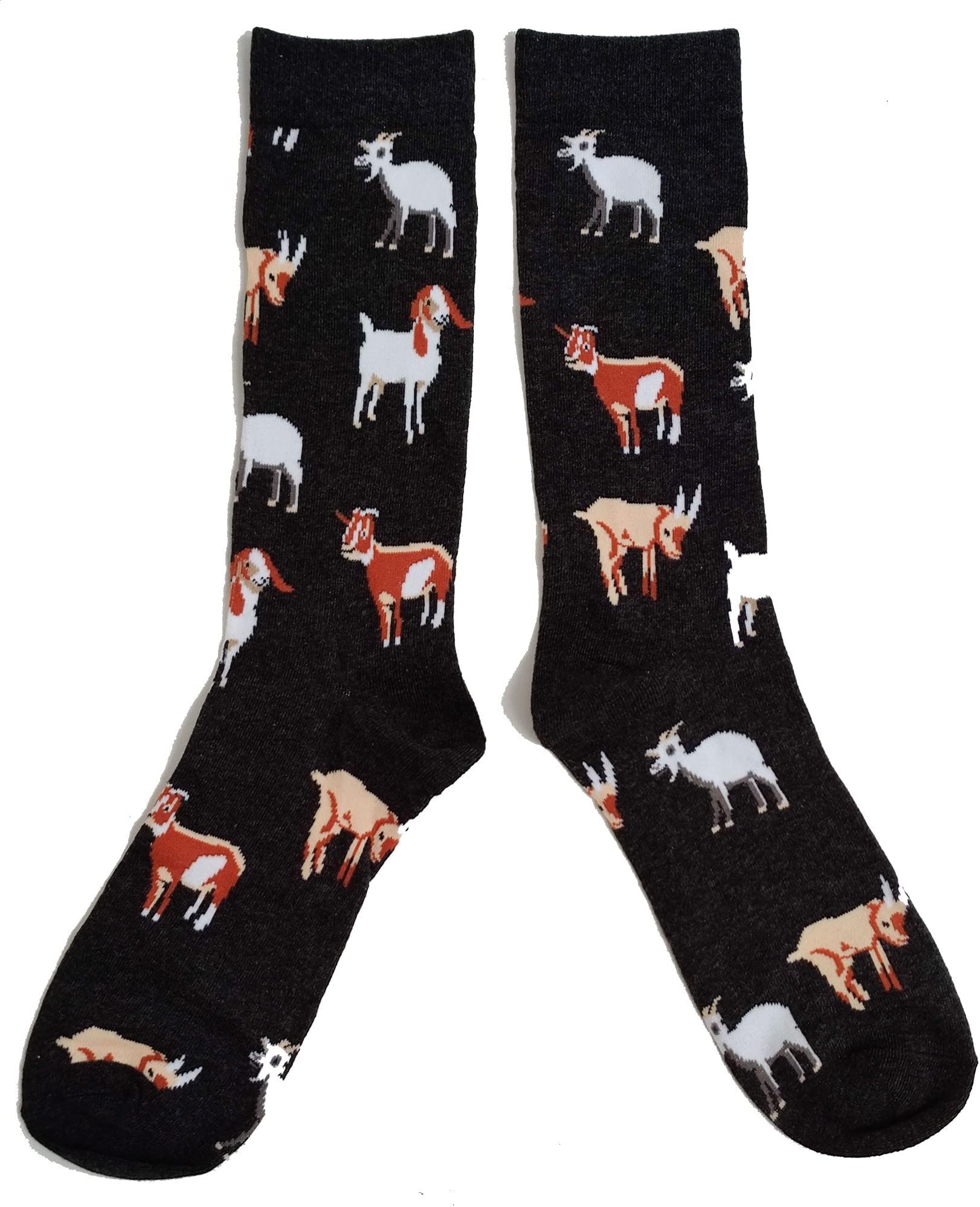 Mens Charcoal Grey Trip Of Happy Goats Socks 6-10 UK / 39-44 Eur / 7-11 US