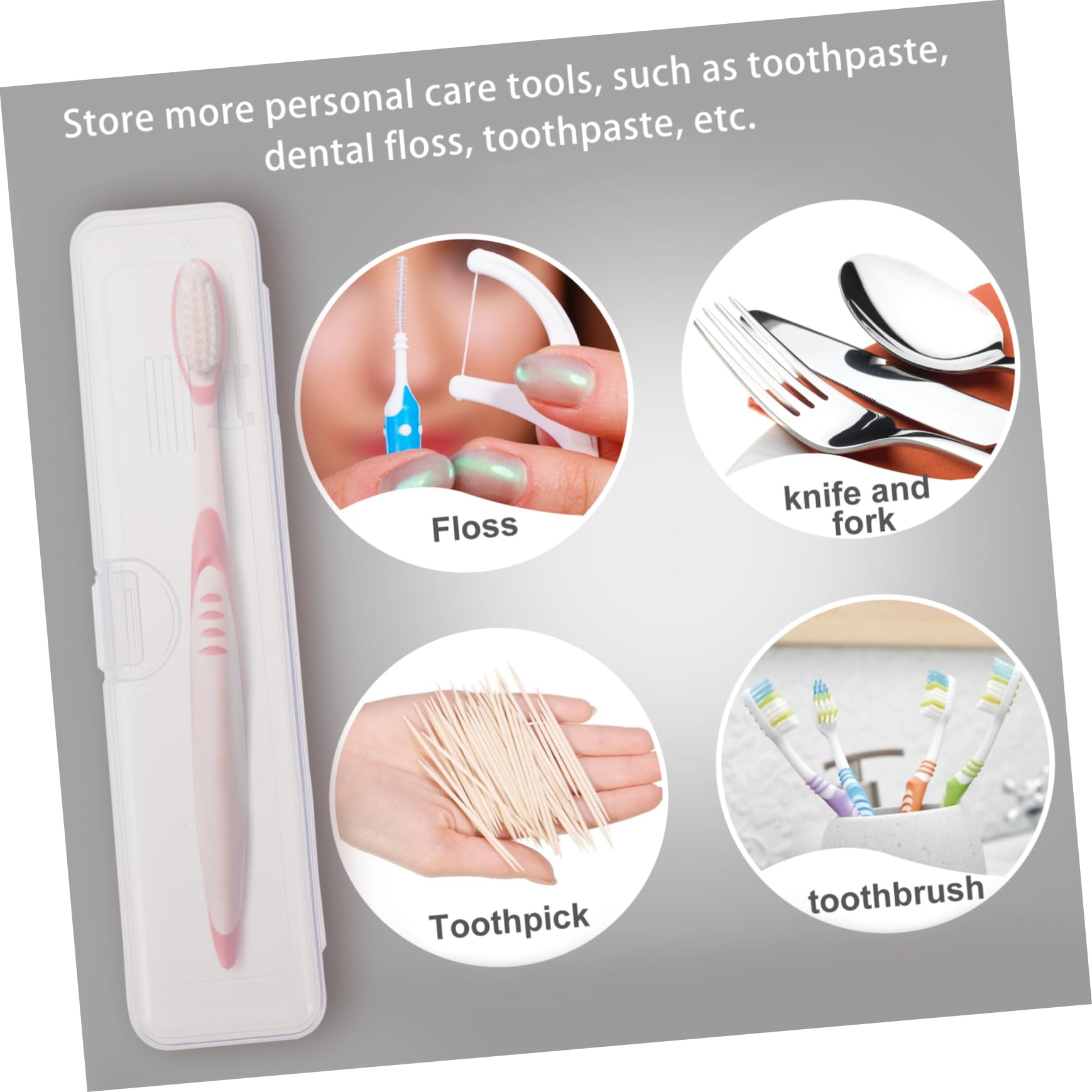 Alipis 2 Set Custodia Per Spazzolino Portatile Tazza Di Dentifricio Custodia Da Viaggio Portatile Porta Dentifricio Da Viaggio Custodia Per Spazzolino Da Denti Pp 3 Pezzi * 2