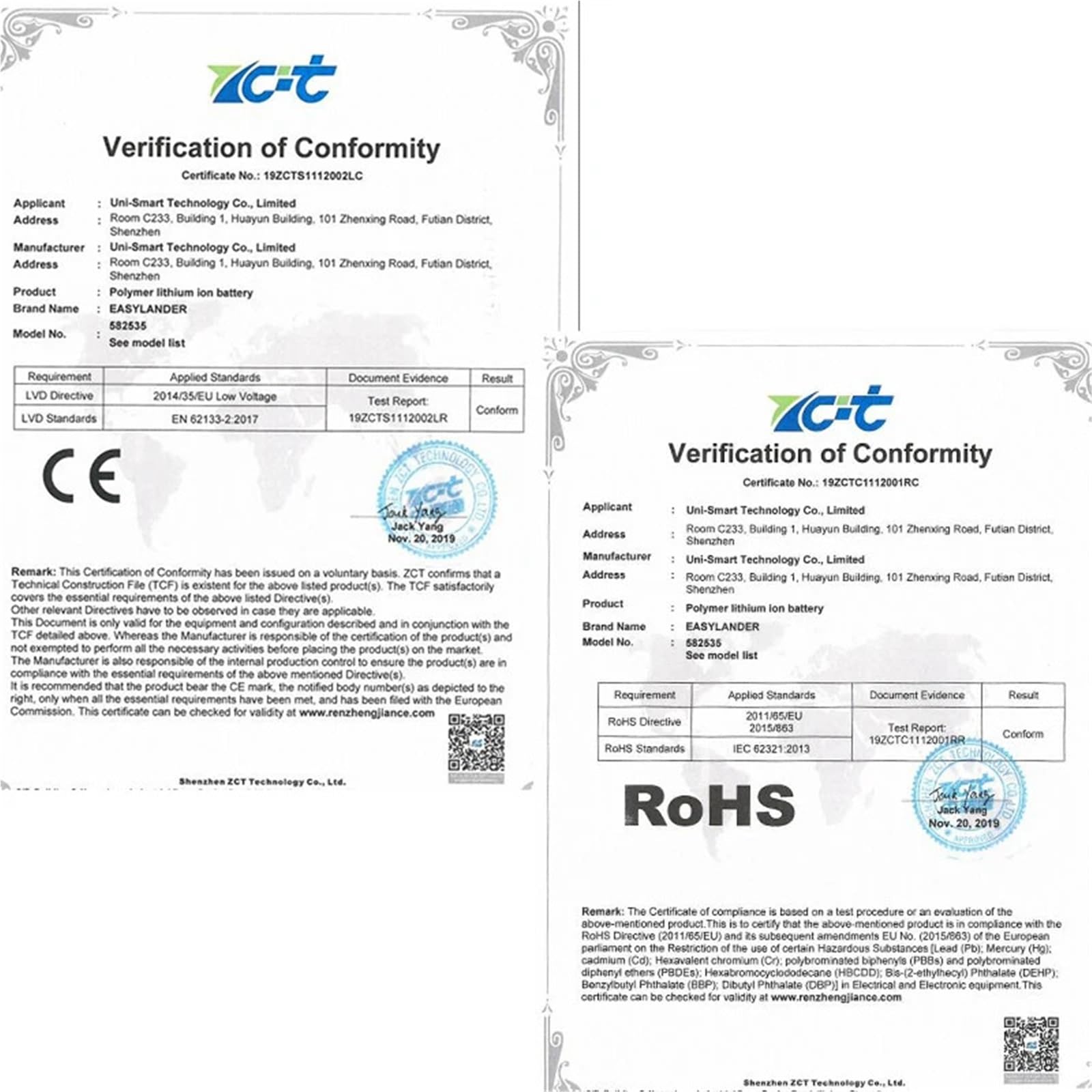 505080 da 3000 mAh, 1 pezzo(2.0 3P)