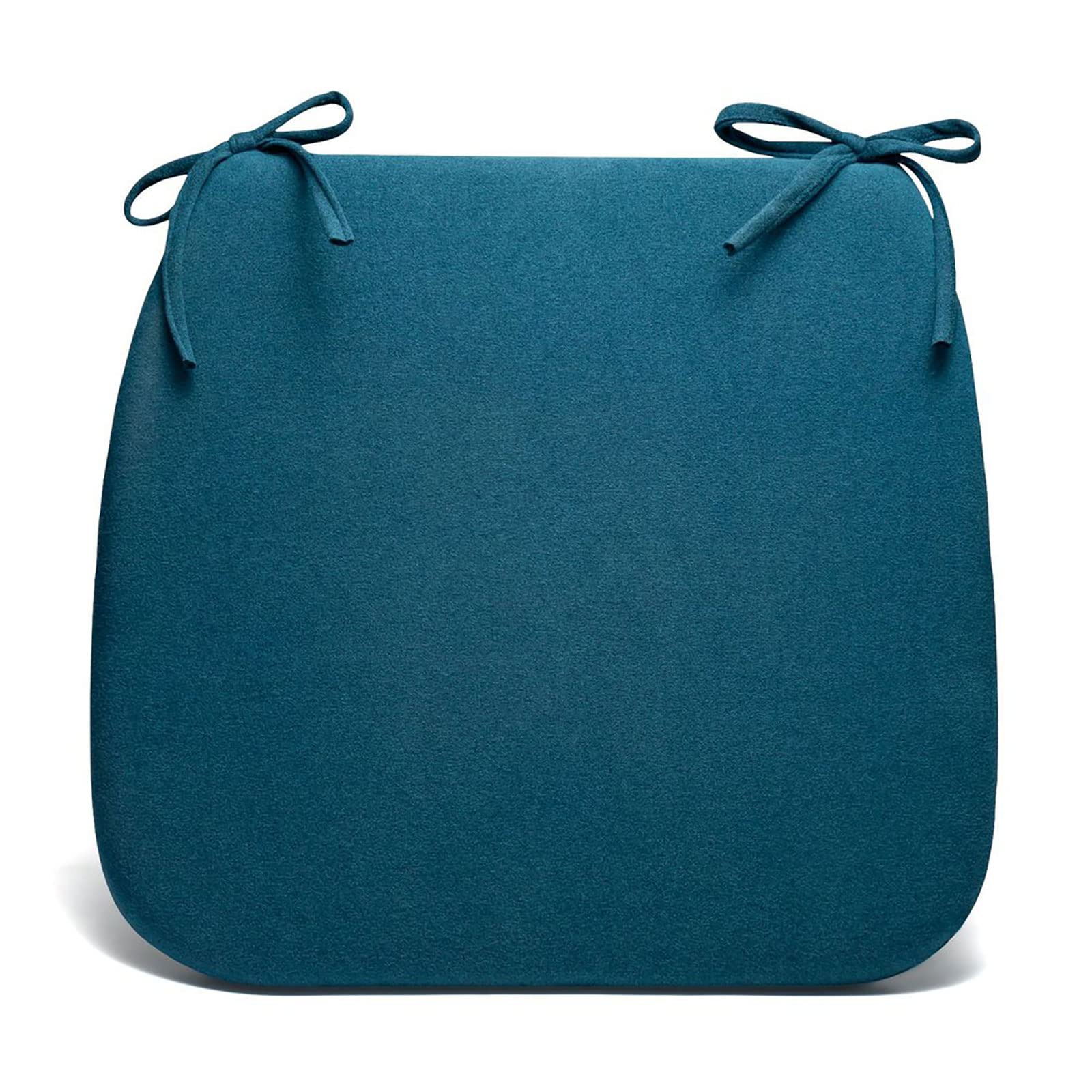 Non Slip Chair Pads Seat Cushions with Ties for Dining Chairs,U-Shaped Dining Chair Cushions Memory Foam Thicken Chair Seat Pad for Removable and Washable (Size:36x38x4cm,Color:Blue)