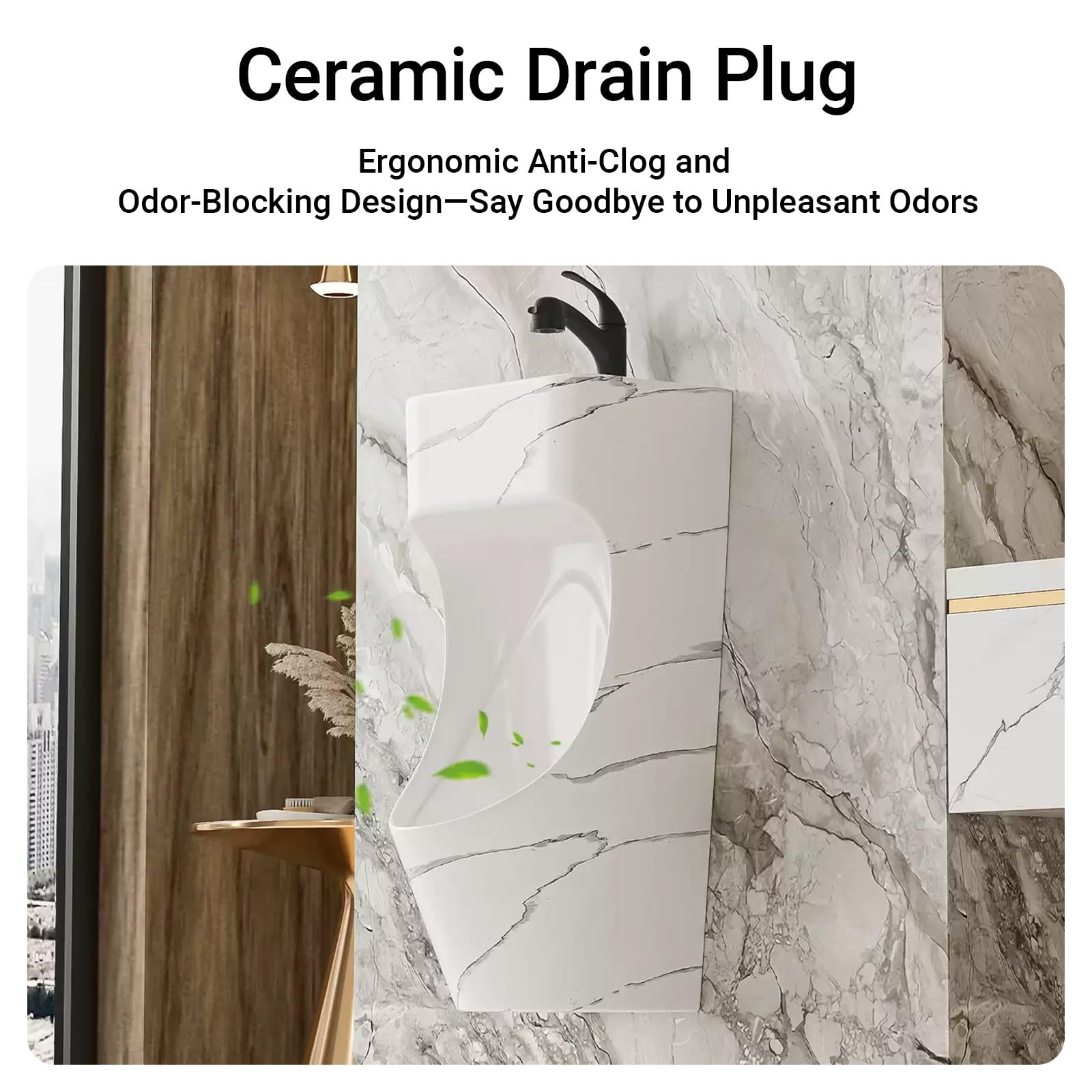 Naścienne ceramiczne pisuary z umywalką ręczną, odporne na zalanie i bezzapachowe, do użytku domowego i komercyjnego w łazience