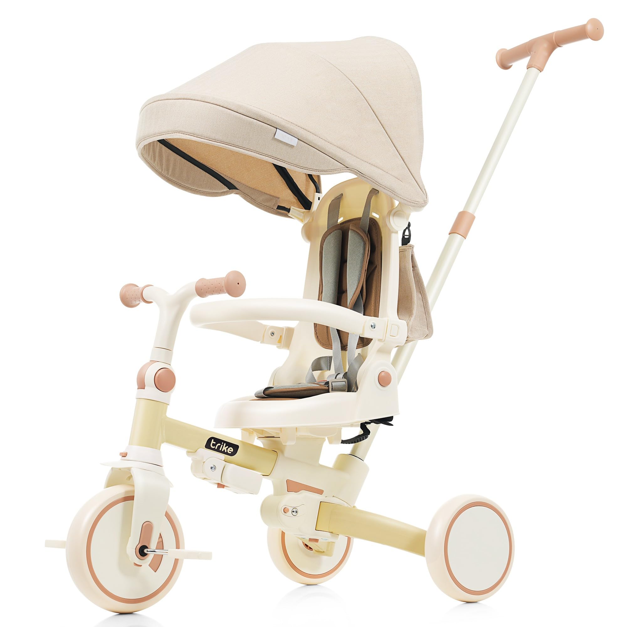 三輪車❣️子供用1歳-3歳 折りたたみ カバー 手押し棒付き 7in1 Amazon.co.jp: 7in1 折りたたみ 子供用三輪車 手押し棒付き かじとり