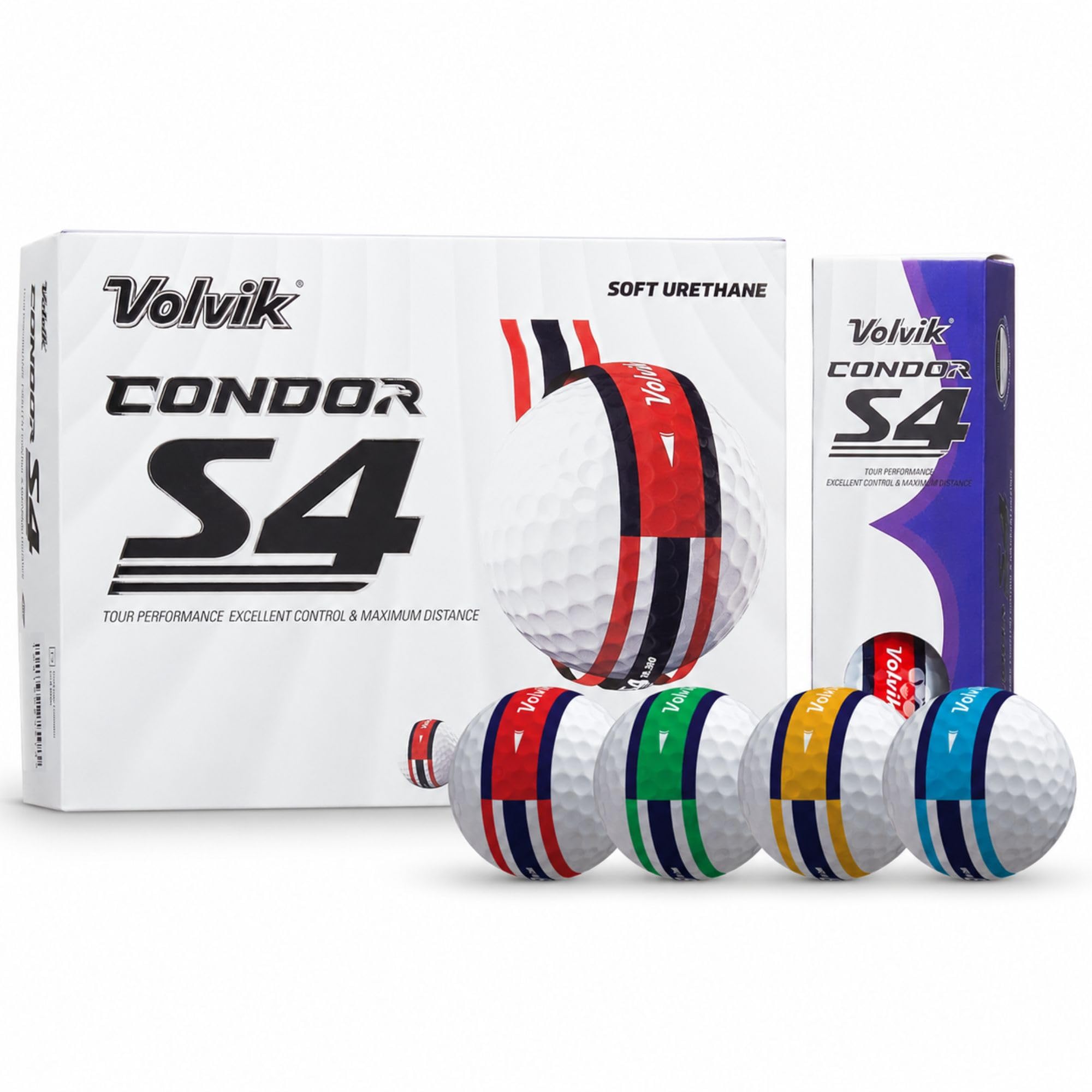 Volvik   Condor S4 Tour Golf Balls, Sports Direct