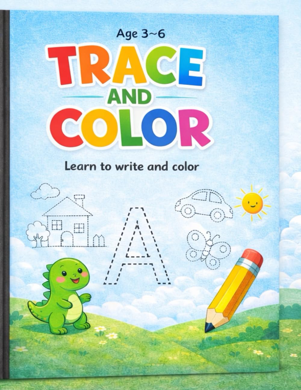 Trace and Color Fun Tracing & Coloring Book for Kids: Learn to Write, Trace Letters and Color Ages 3–6 | English