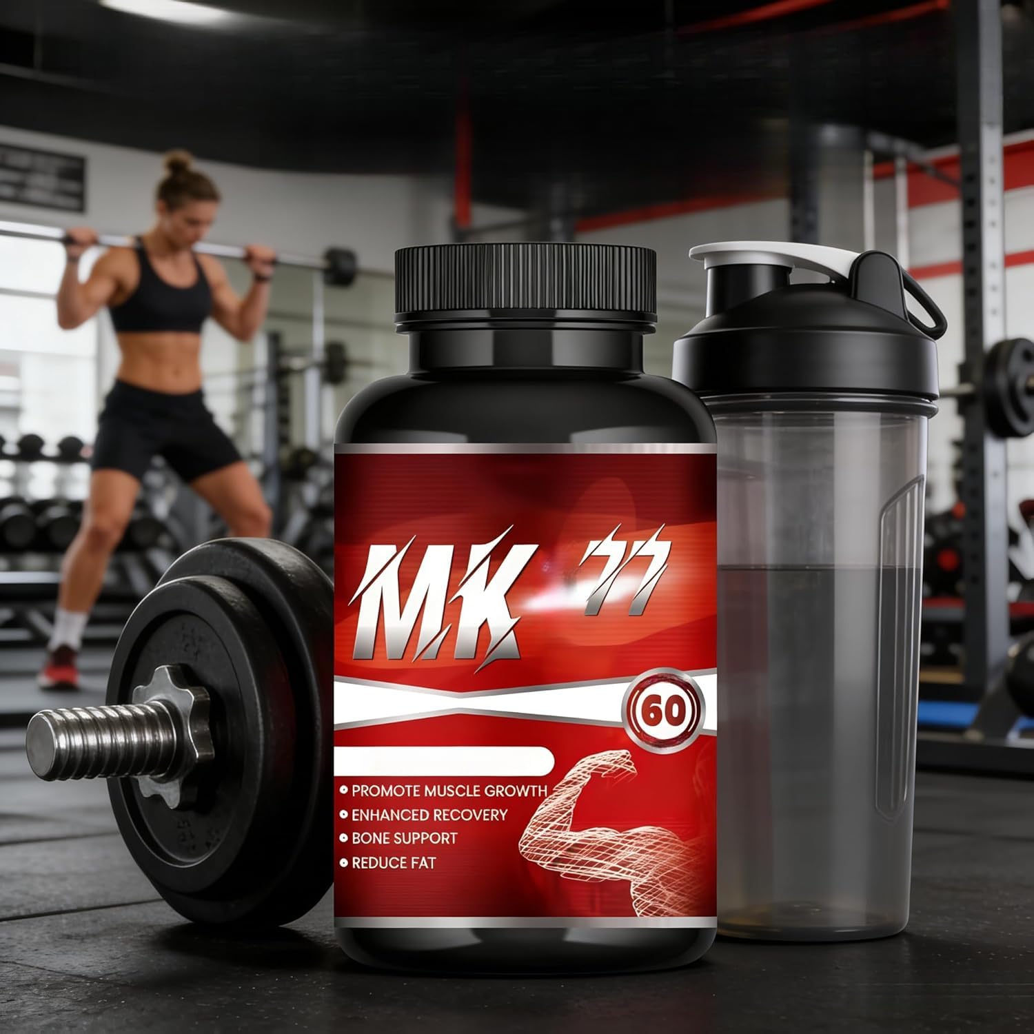 M-k77 für Workout Recovery & Power, Nicht-GVO, Glutenfrei, Männer & Frauen