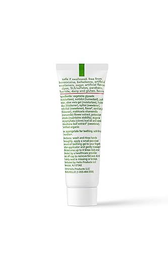 Miniatura 2 de Hello Gel natural para aliviar la dentición del bebé para niños a partir de 3 meses sin benzocaína seguro para tragar para bebés y niños pequeños