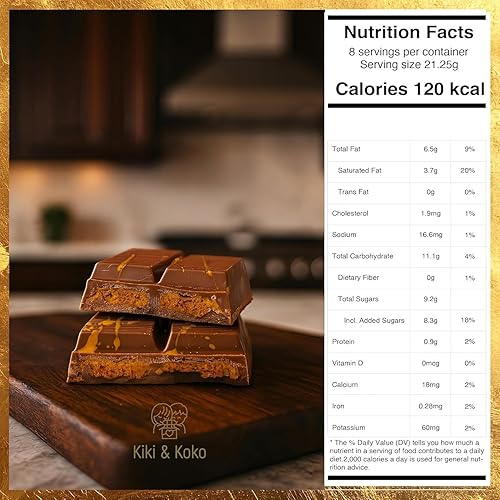 Miniatura 2 de Dubai Chocolate  Barra de chocolate con leche belga de 6 onzas con crema Lotus Speculoos, galletas de loto y Kadayif crujiente  Hecho a mano de