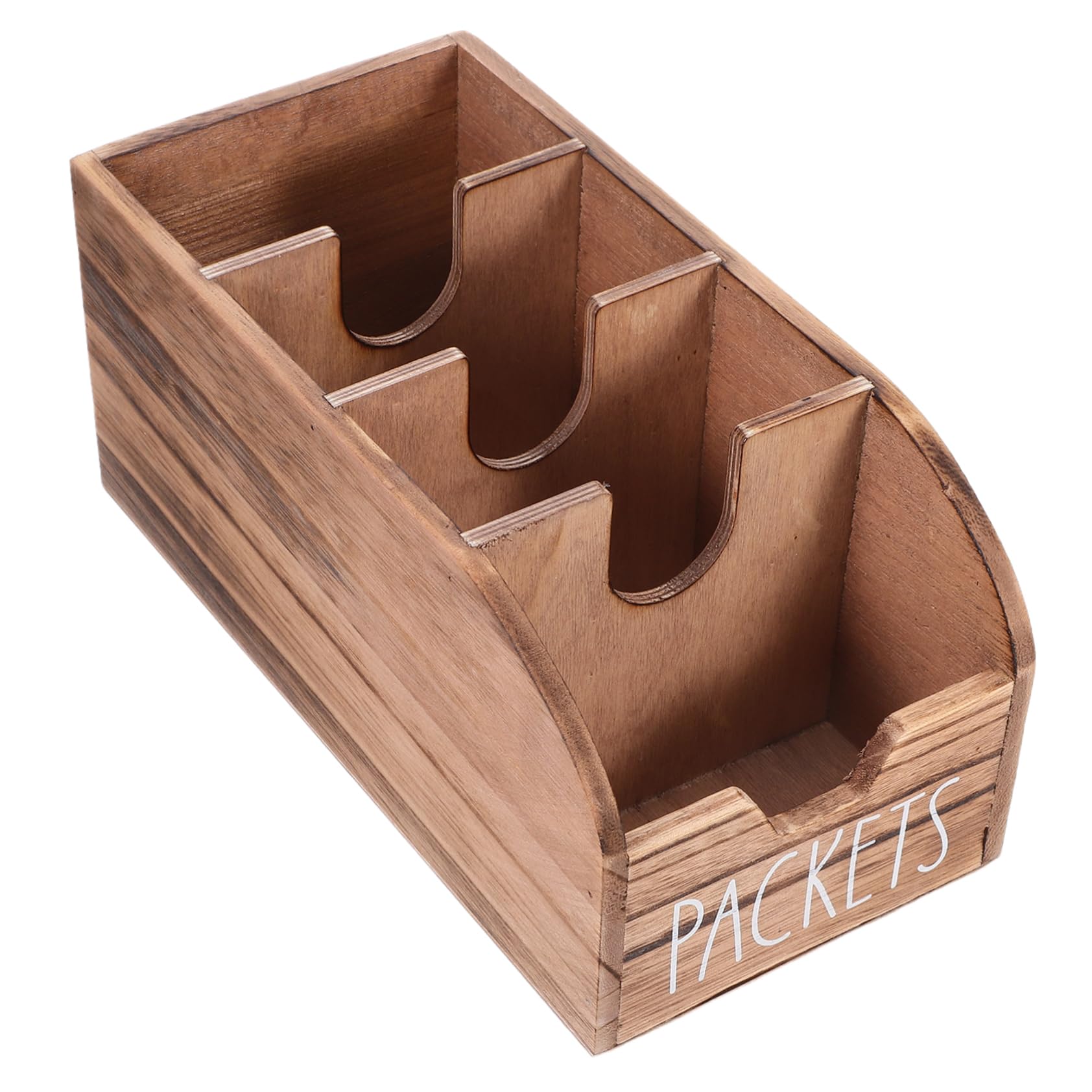 Scatola Porta Bustine di Tè in Legno Marrone per Cucina