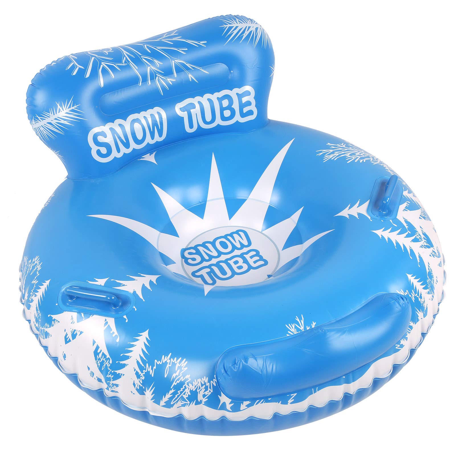 NDNCZDHC Snow Tubes, 45in Snow Sled for Adults Cold Resistant Inflatable Snow Tube, Heavy Duty Snow Sleds for Winter with Handles 200kg Bearing