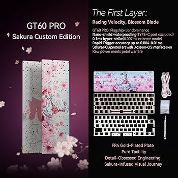 Amazon.com: GATERON x Sikakeyb Sakura TKL Magnetic Gaming Keyboard